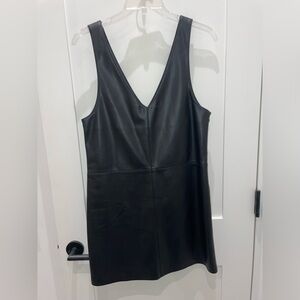 Mango Faux Leather Dress